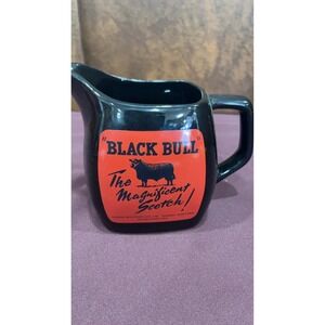 Black Bull Ceramic Advertising Lager Pitcher